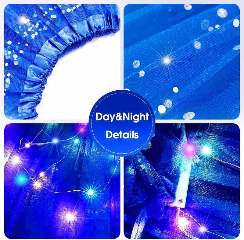 Nicute Light Up Tutu Led Layered Tulle Tutus Skirt for Women - Image 3